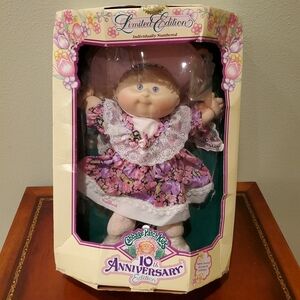 Cabbage Patch Kids Doll 10th Anniversary Edition Vintage With Papers